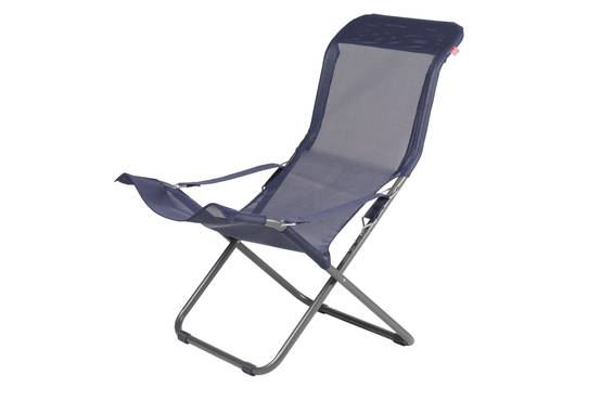 Fiam - Fauteuil FIESTA Acier ANTHRACITE Texfil BLEU MARINE 84/98x61x88/105 cm FIAM - Image 1