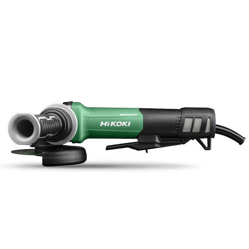 Meuleuse Ø125 Brushless 1320W - HIKOKI - G13BYEQ2WDZ avec interrupteur ‘homme mort’, frein, anti-redémarrage Hikoki