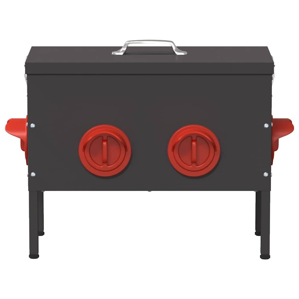 Lot de 2 Mangeoires Basses Acier Poule 15kg Noir - ComfortXL Outdoor Living - Image 5