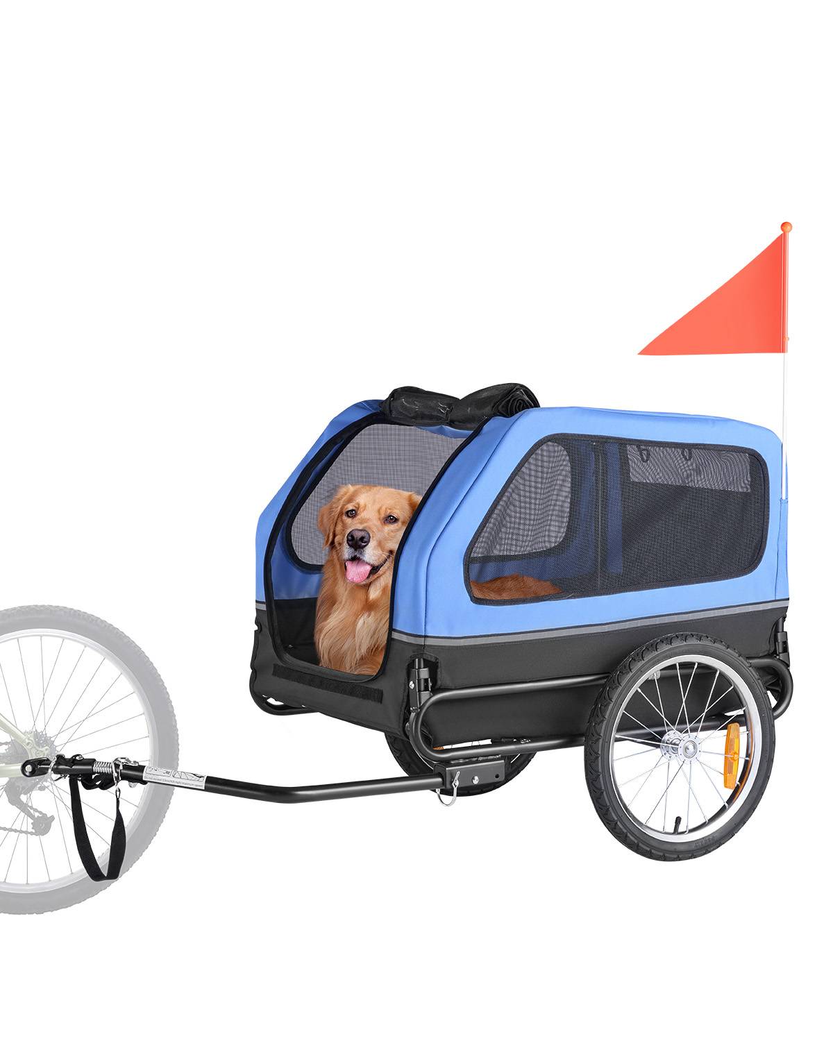 VEVOR Remorque de vélo pour chien animaux compagnie chat 40 kg résistant à l'eau