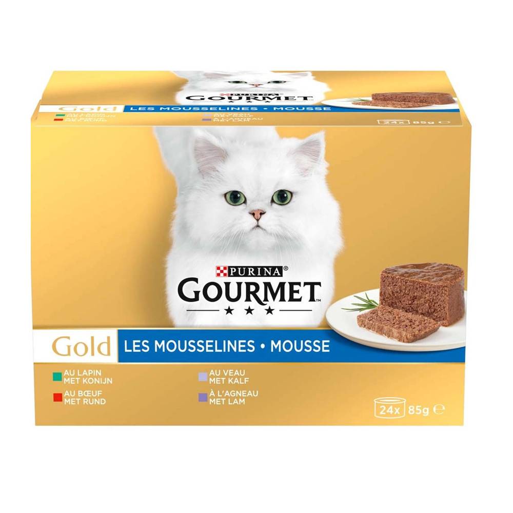 Purina One - Purina - 24 Boîtes pour chat 85g Les Mousselines GOLD GOURMET