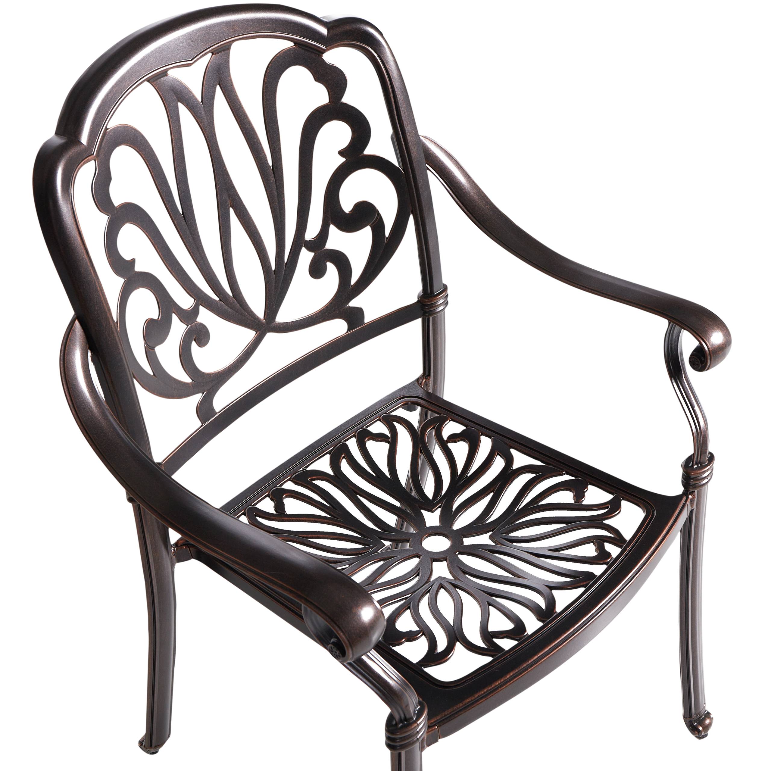 Chaise de jardin Aluminium Marron foncé ANCONA - Beliani - Image 7