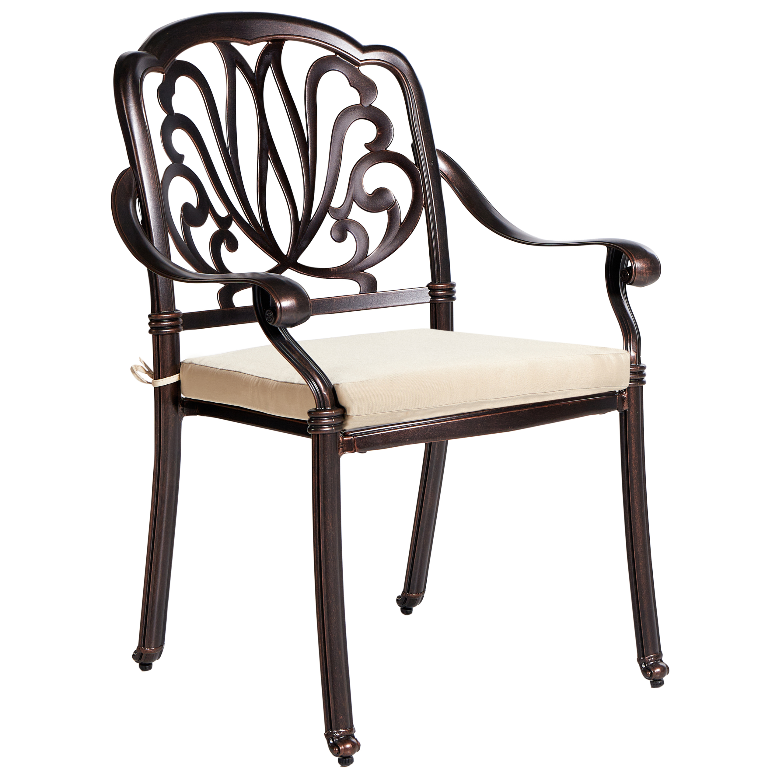 Chaise de jardin Aluminium Marron foncé ANCONA - Beliani - Image 3