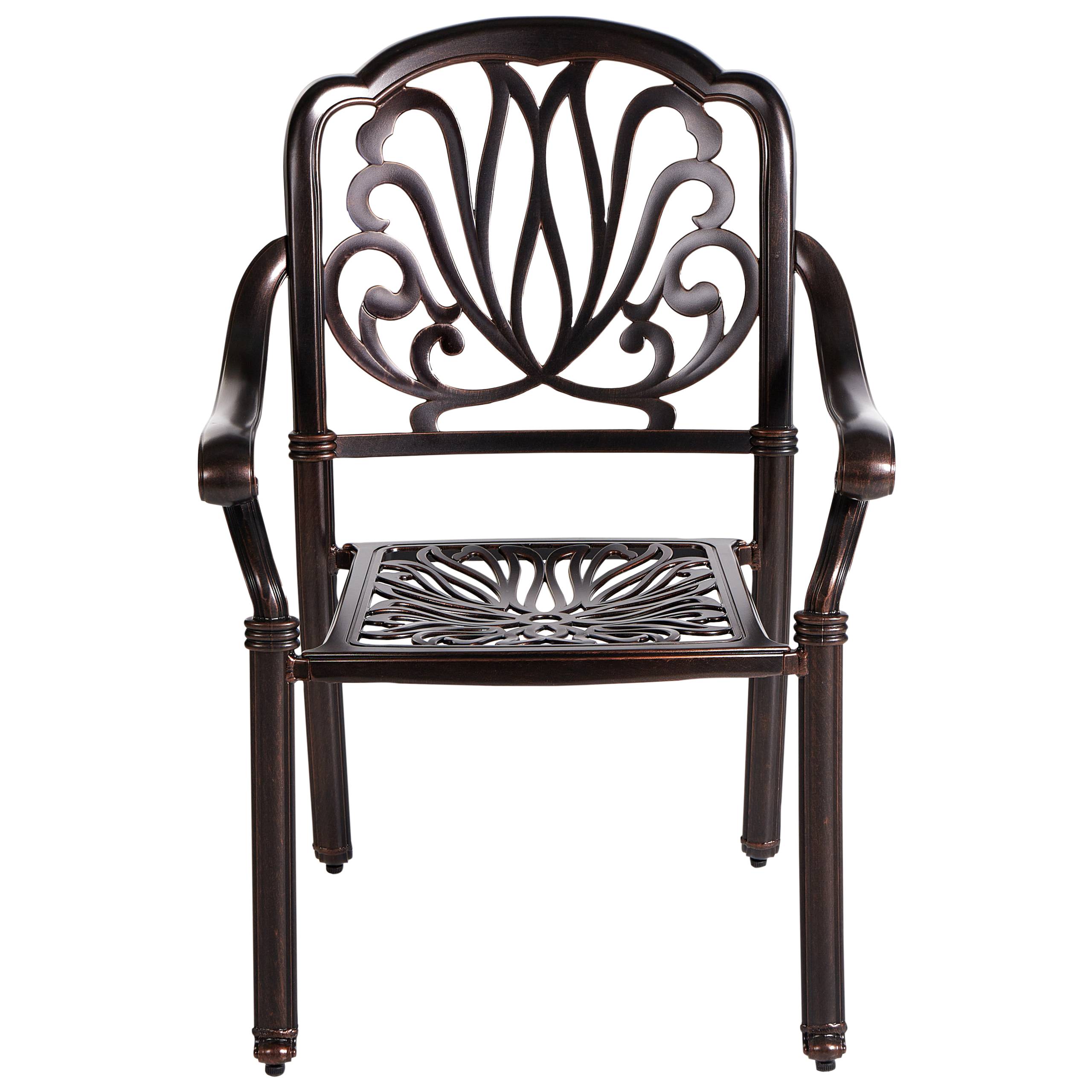 Chaise de jardin Aluminium Marron foncé ANCONA - Beliani - Image 5
