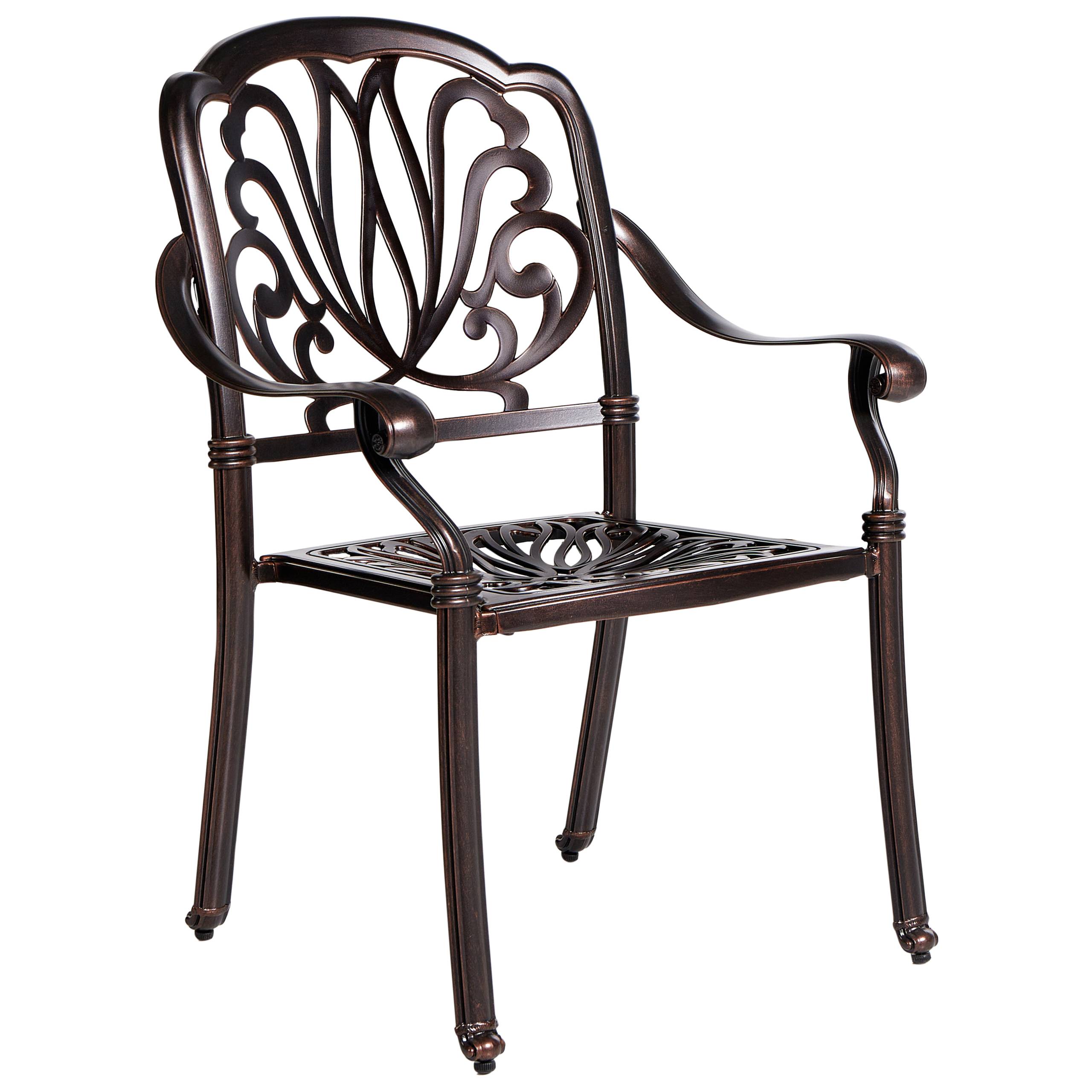 Chaise de jardin Aluminium Marron foncé ANCONA - Beliani - Image 4