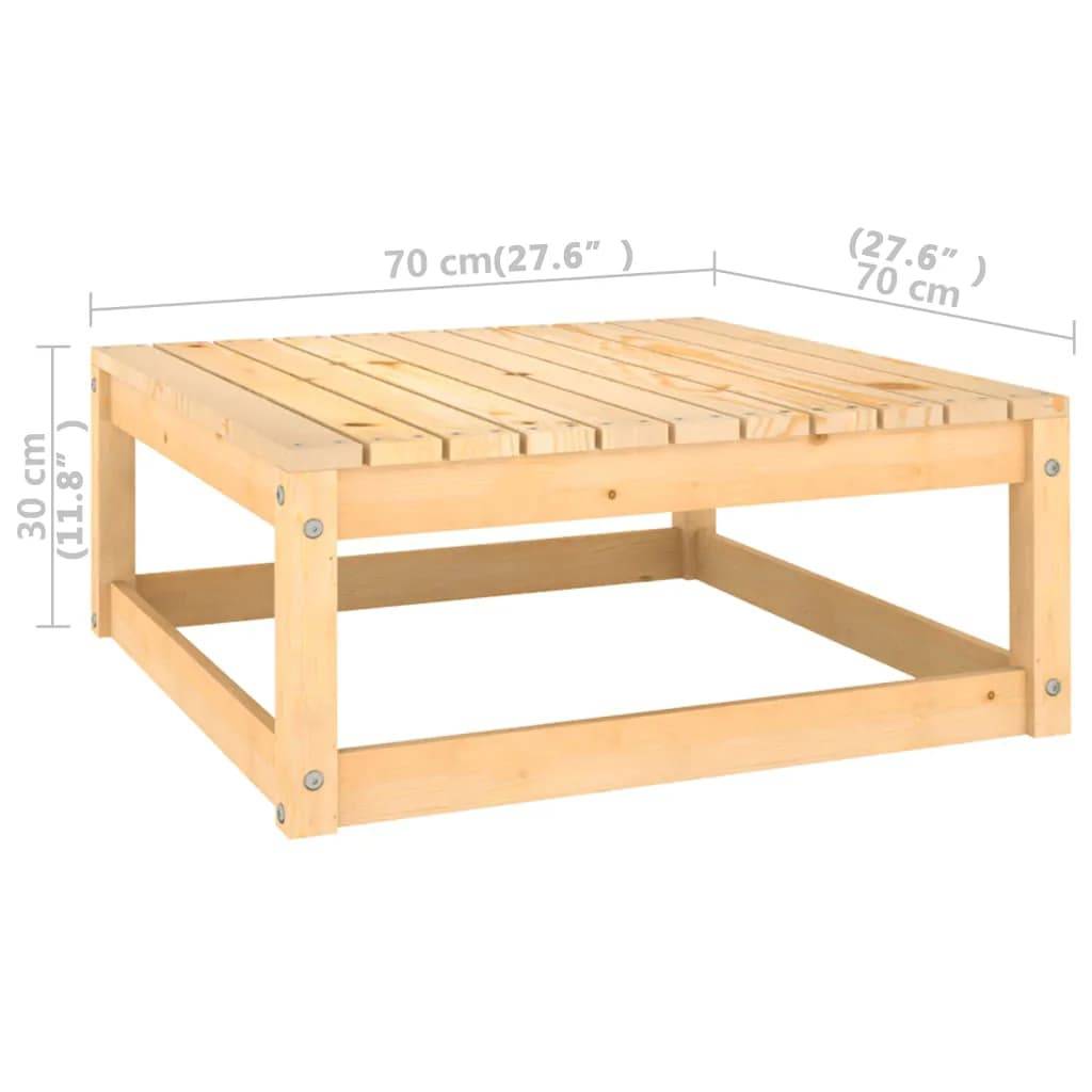 Helloshop26 - Salon de jardin meuble d'extérieur ensemble de mobilier 10 pièces avec coussins bois de pin massif - Imagen 8