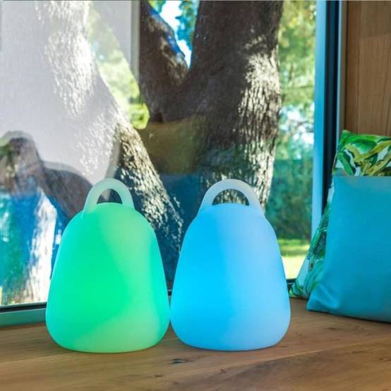 Lumisky - Baladeuse LED sans fil LUMISKY LIBERTY C25 - Waterproof et flottante - H 24 cm - Blanc et multicolore - Image 5