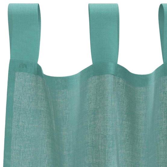 Rideaux - Panneaux de rideau en voile avec passe-tringles 2 pcs turquoise - Imagen 5