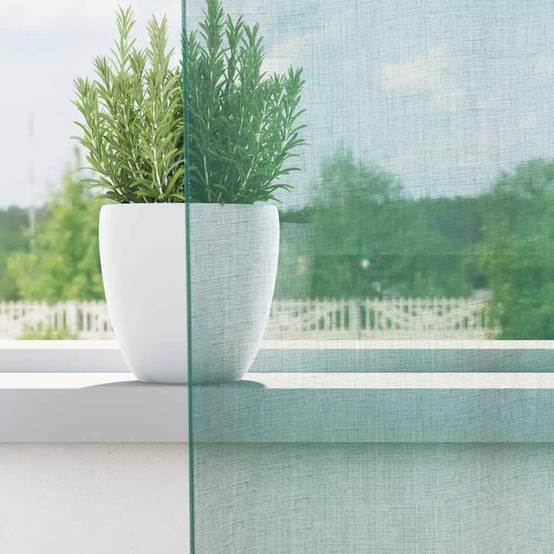 Rideaux - Panneaux de rideau en voile avec passe-tringles 2 pcs turquoise - Imagen 3