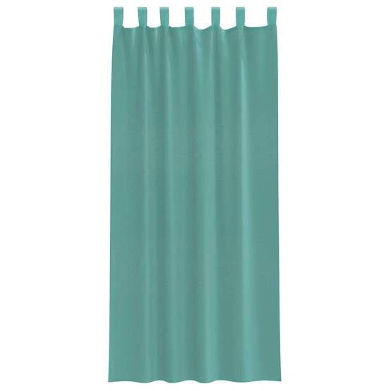 Rideaux - Panneaux de rideau en voile avec passe-tringles 2 pcs turquoise - Imagen 4
