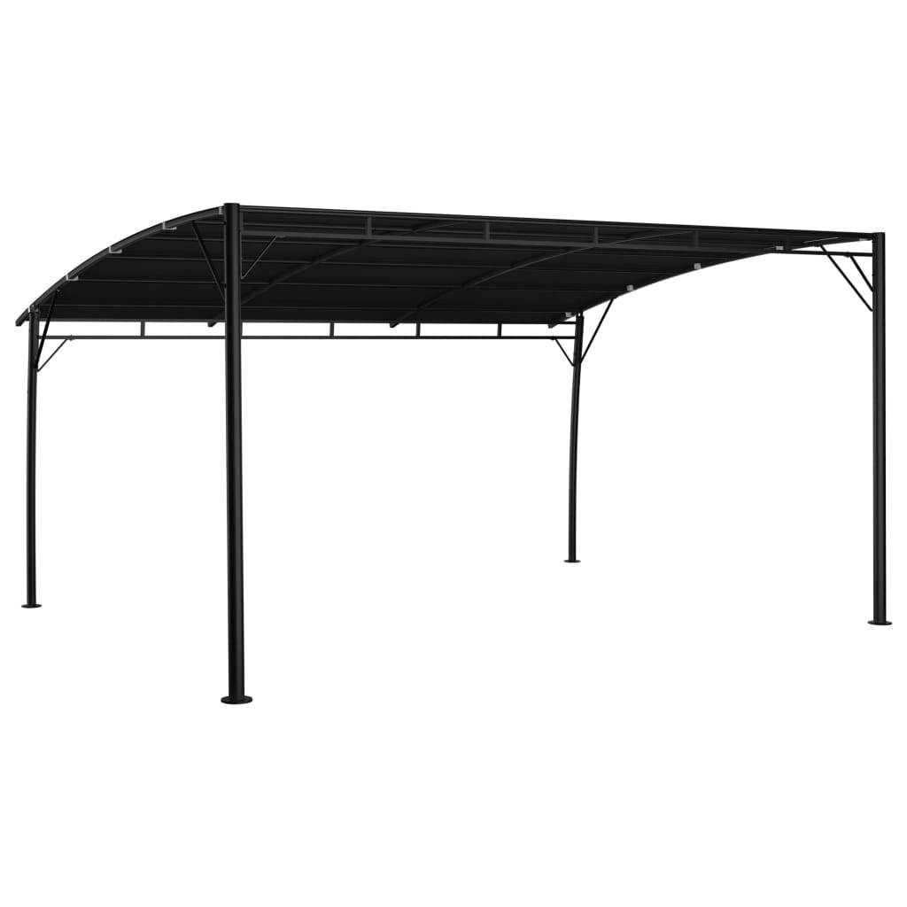 ComfortXL - Tonnelle Abri de Jardin 4x3m Structure Acier et Toit Polyester pour Terrasse Anthracite – ComfortXL Outdoor Living - Image 4