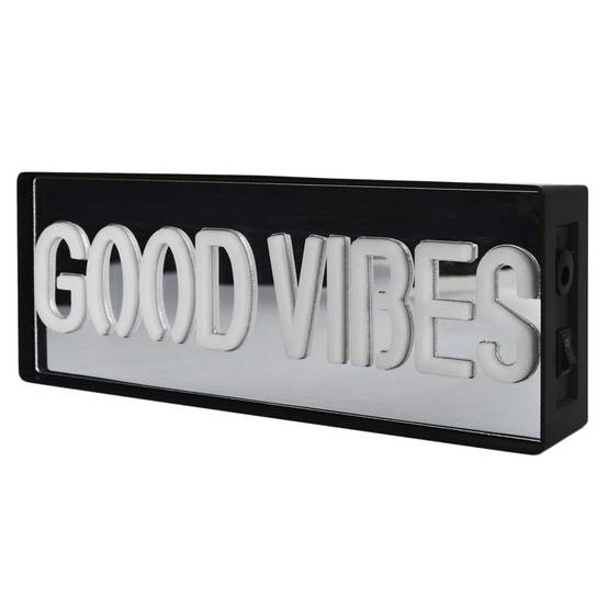 The Home Deco Factory - Lampe LED Effet Néon "Good Vibes" 22cm Multicolore - Image 2