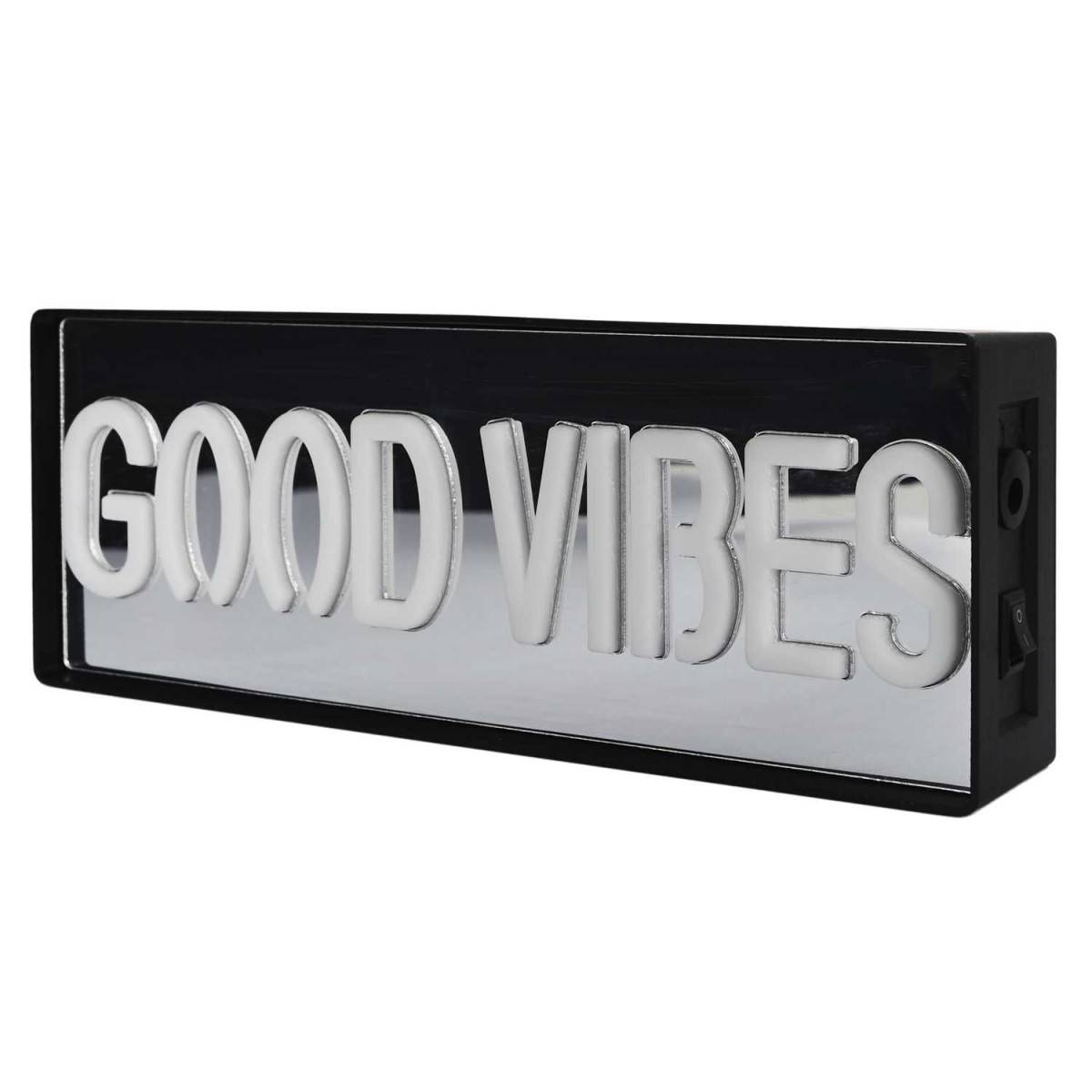 The Home Deco Factory - Lampe LED Effet Néon "Good Vibes" 22cm Multicolore - Image 2