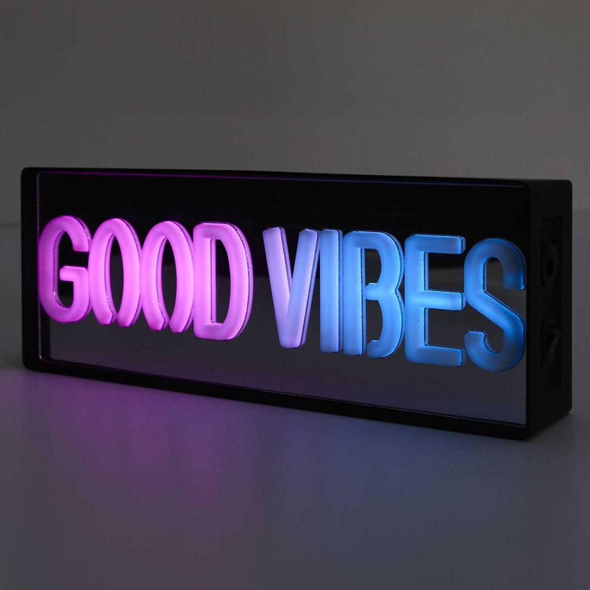 The Home Deco Factory - Lampe LED Effet Néon "Good Vibes" 22cm Multicolore - Image 5