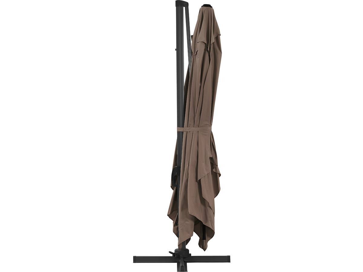 Habitat Et Jardin - Parasol Jardin Déporté Alu "sun 4" - Rectangle - 3 X 4 M + Housse De Protection - Taupe -habitat Et Jardin - Imagen 3