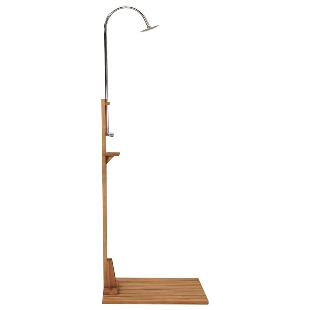 Douche d'extérieur - Douche de jardin 75x75x210 cm bois de teck solide - Image 6