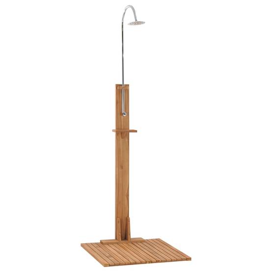 Douche d'extérieur - Douche de jardin 75x75x210 cm bois de teck solide - Image 3