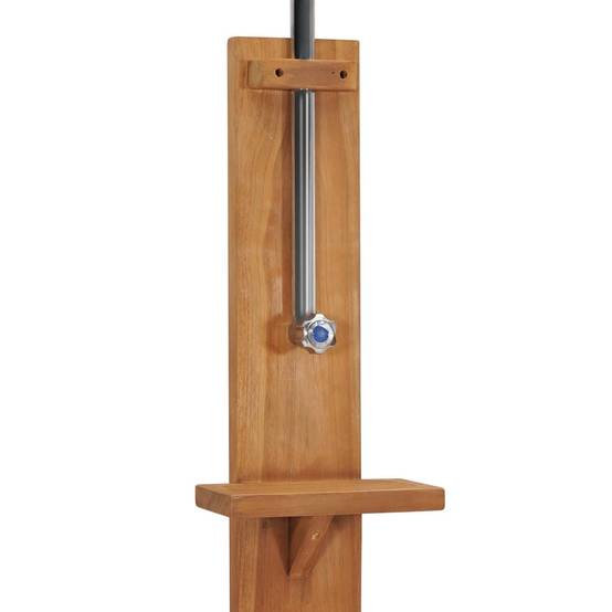 Douche d'extérieur - Douche de jardin 75x75x210 cm bois de teck solide - Image 10