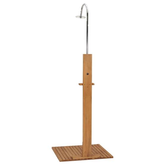 Douche d'extérieur - Douche de jardin 75x75x210 cm bois de teck solide - Image 7