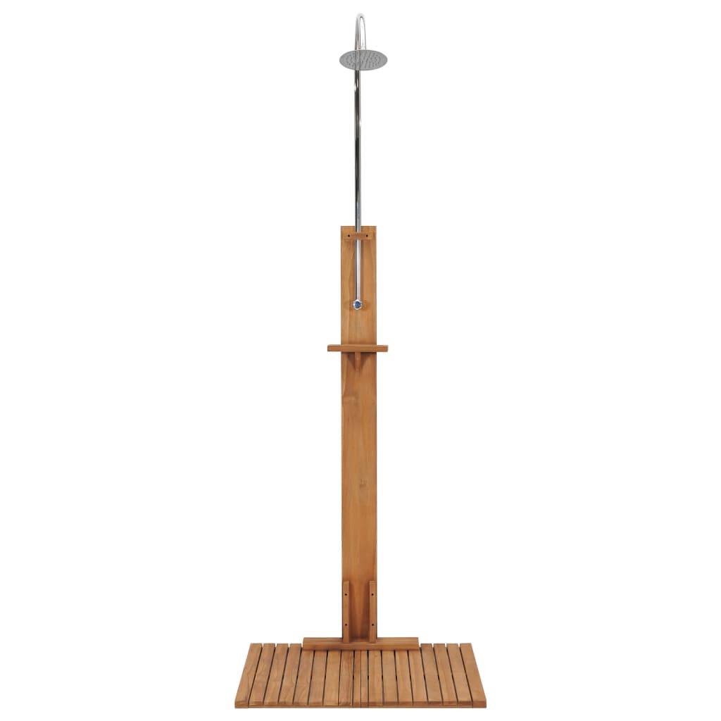 Douche d'extérieur - Douche de jardin 75x75x210 cm bois de teck solide - Image 5