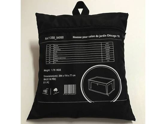 Habitat Et Jardin - Housse De Protection Pour Salon De Jardin - 294 X 114 X 77 Cm - Noir -habitat Et Jardin - Image 3