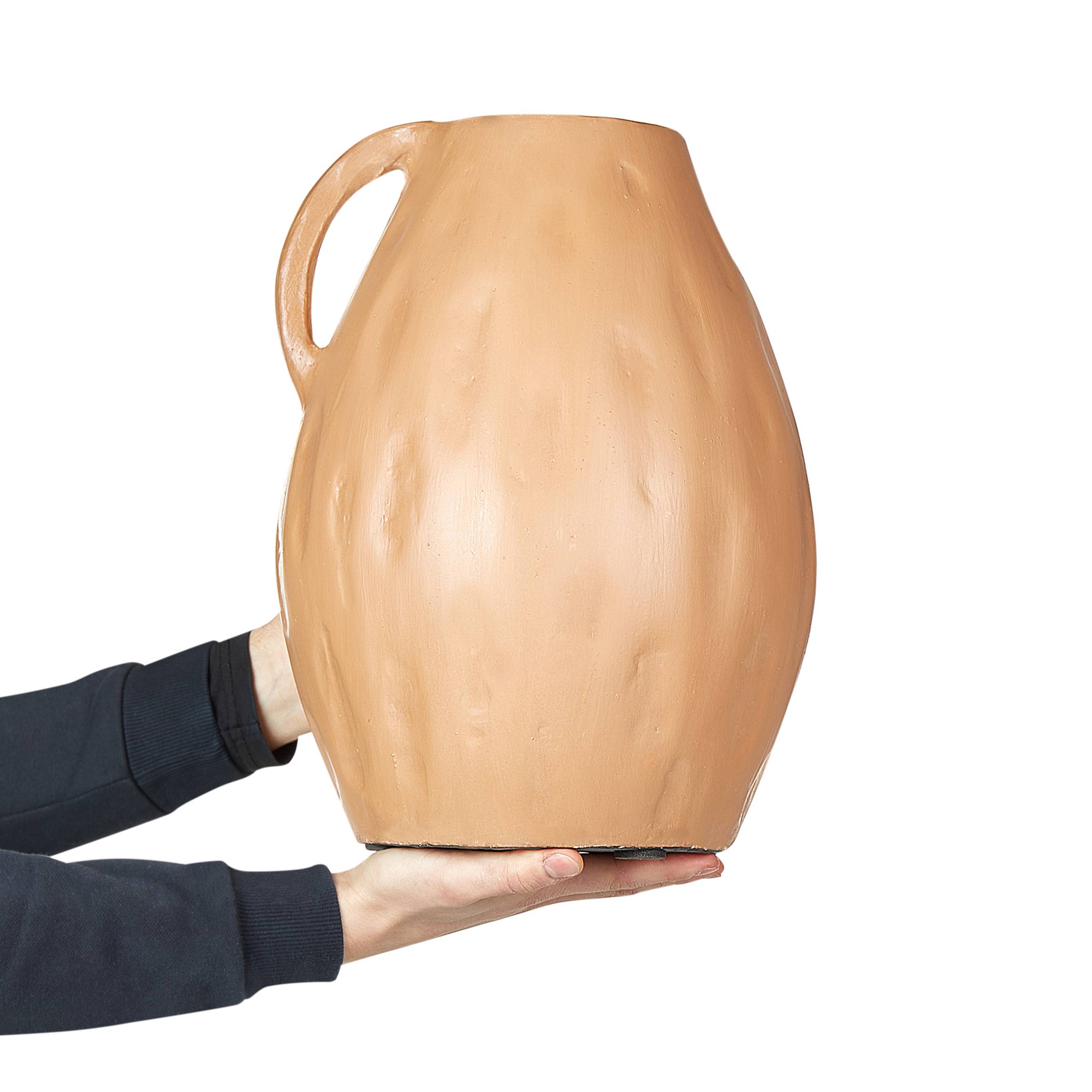 Beliani - Vase décoratif Terre cuite Beige foncé KULIM - 29x29x40- Beliani - Image 4
