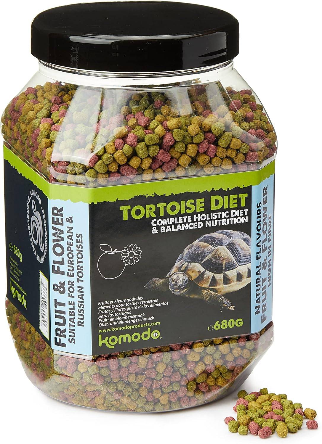 Komodo - Alimento completo para tortugas con frutas y flores 680 g - KOMODO