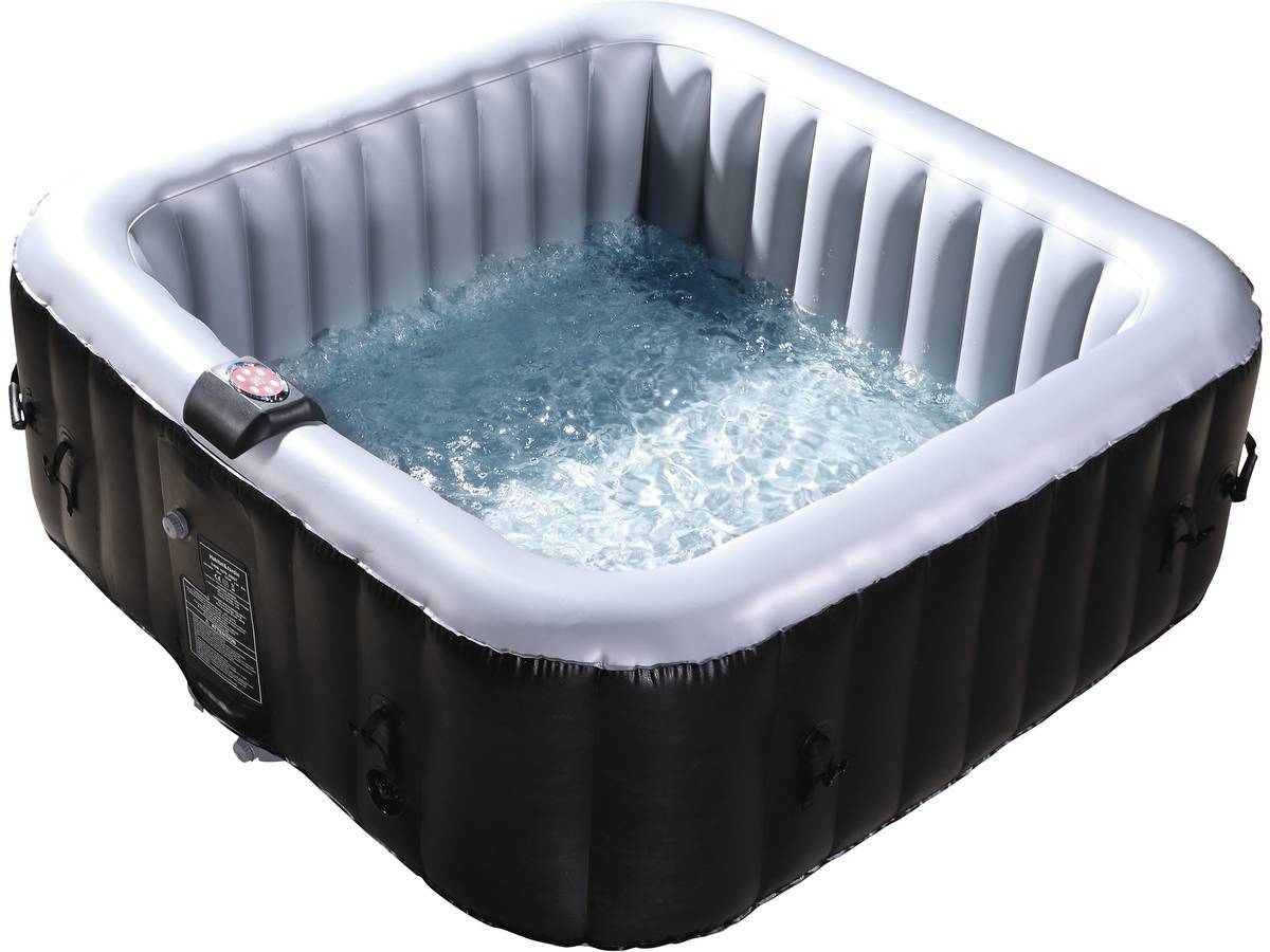 Habitat Et Jardin - Spa Gonflable Nice En Pvc - 6 Places - Gris/noir -habitat Et Jardin - Imagen 2