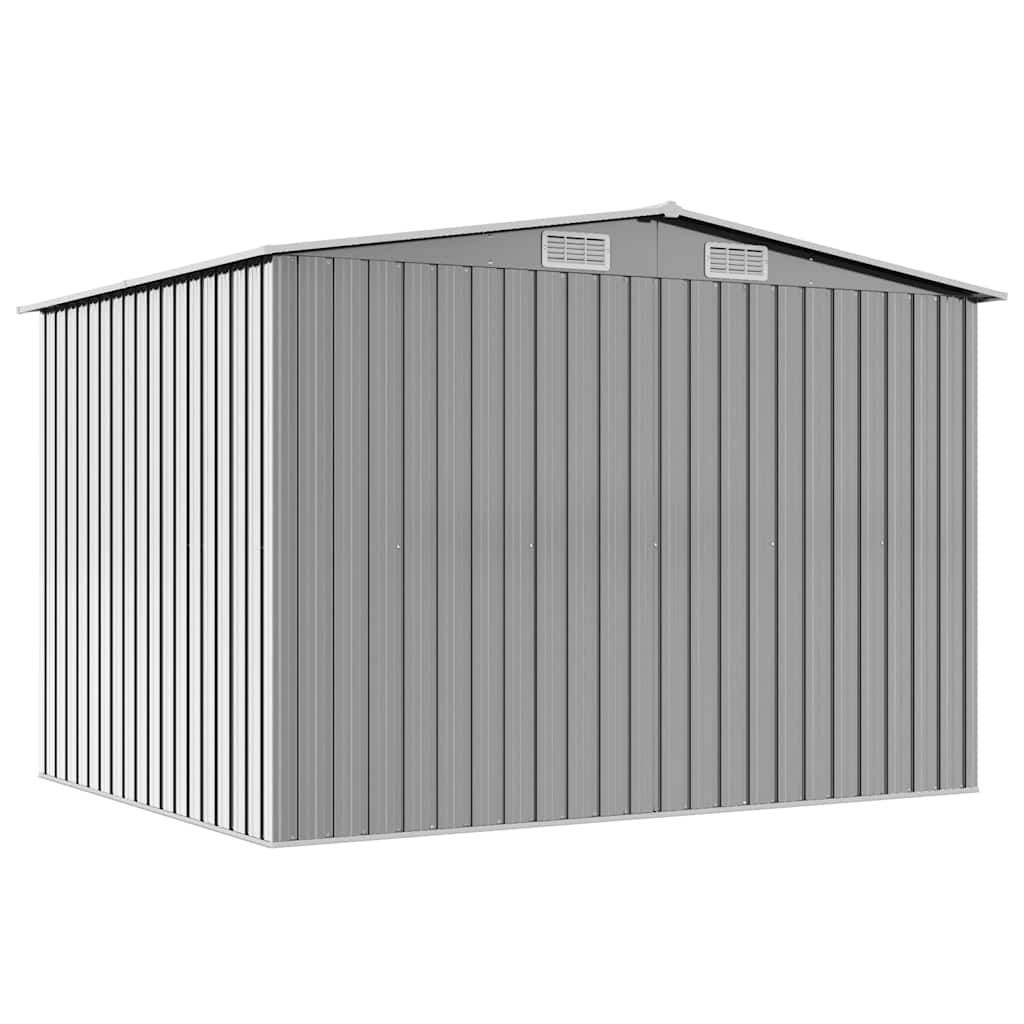 PANGIVO - Abri de jardin avec double porte coulissante - Acier galvanisé gris - 257x205x178 cm - Surface au sol 4,72m² - PANGIVO - Image 6