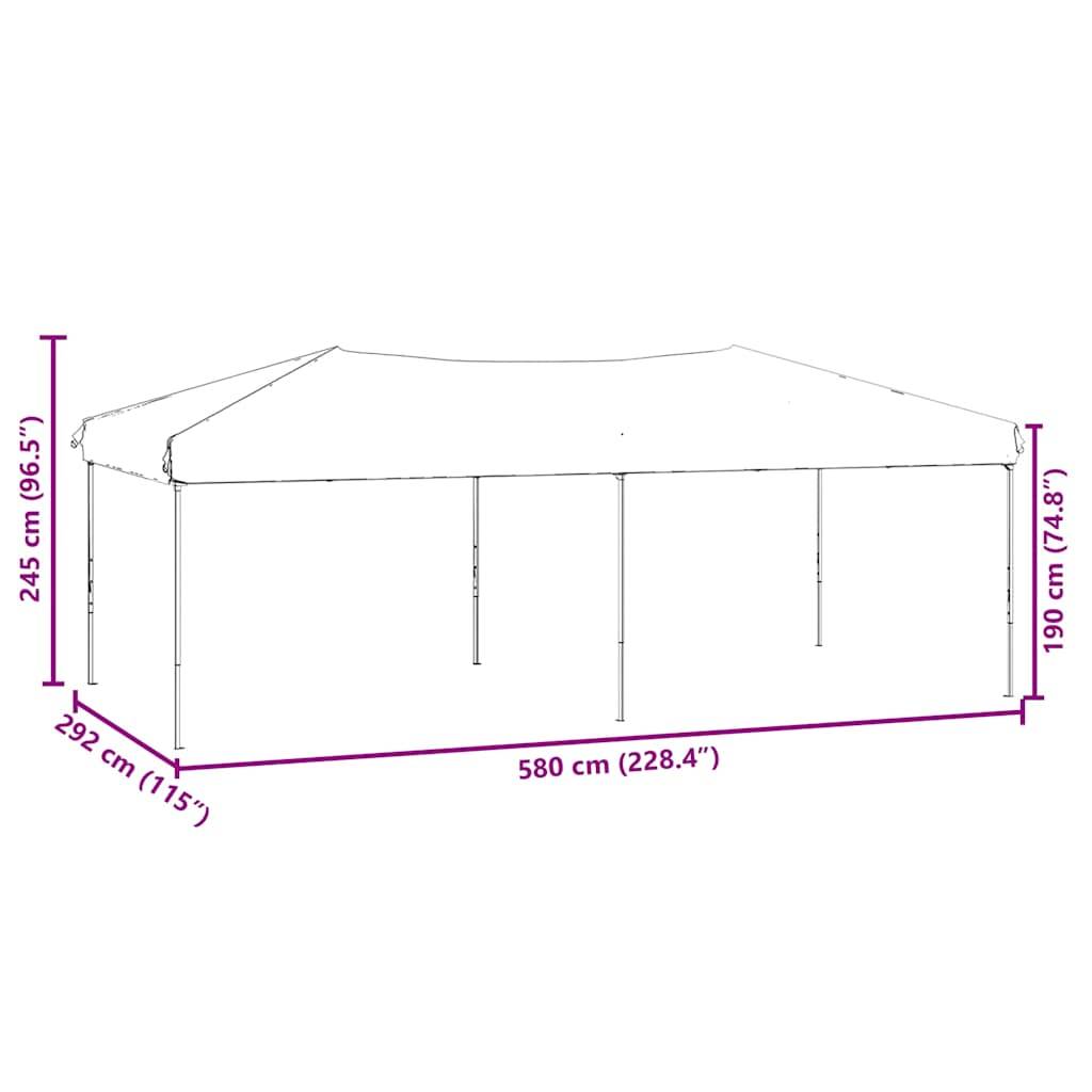 Vidaxl - Tente de réception pliable avec parois Taupe 3x6 m vidaXL 93547 - Image 3