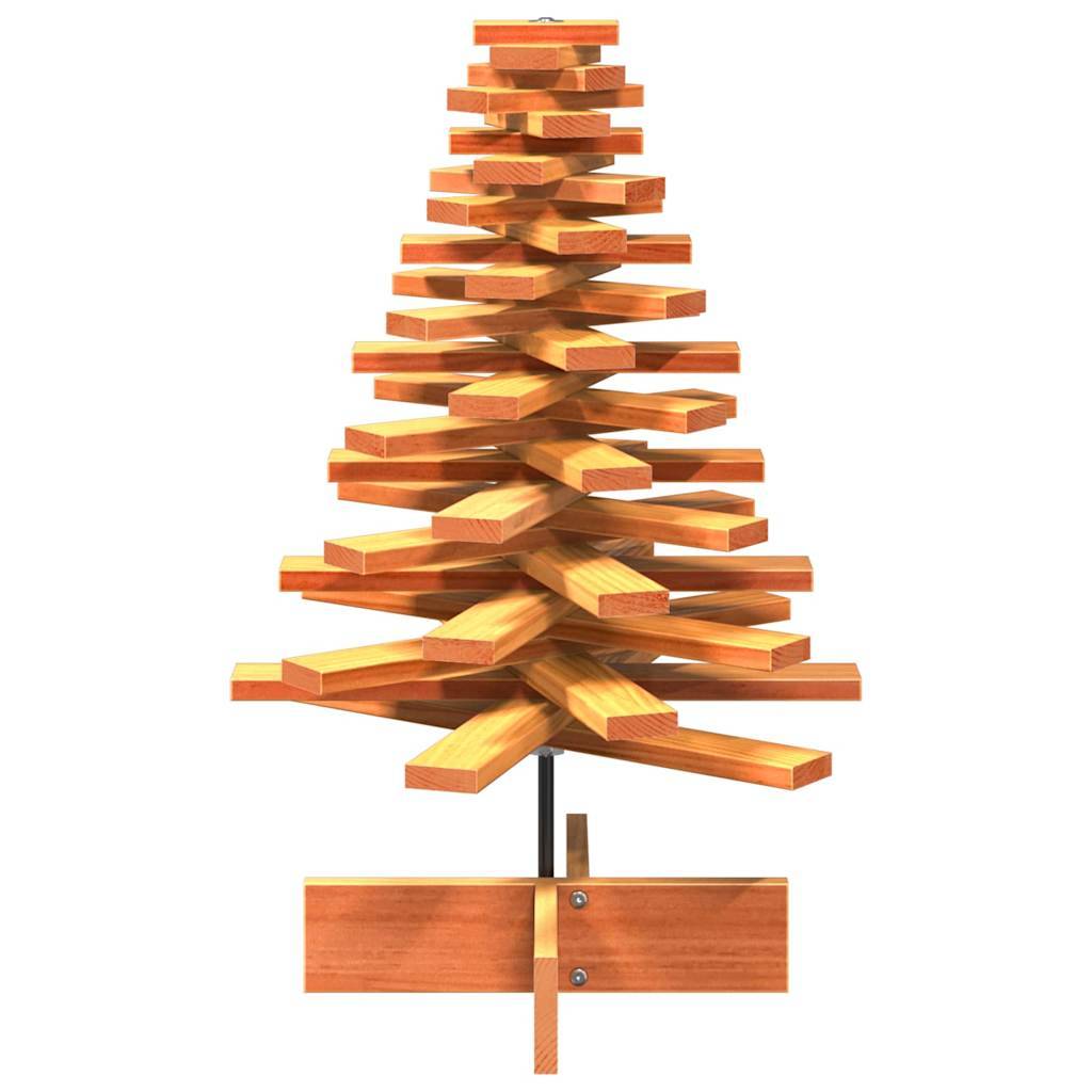 Arbre De Noël En Bois Pour Décoration 80 Cm Bois De Pin Massif Vidaxl à Prix