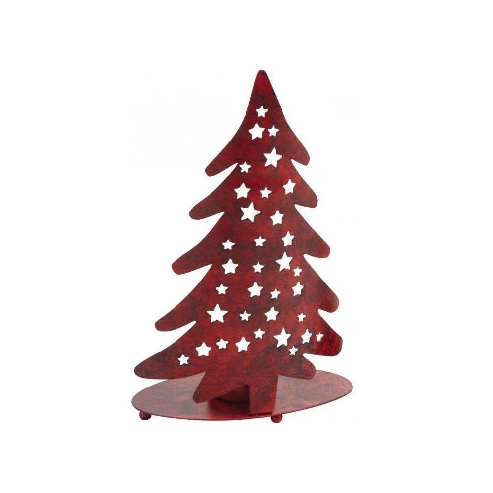 Aubry Gaspard - Photophore sapin de Noël en métal (Lot de 2) - Imagen 3