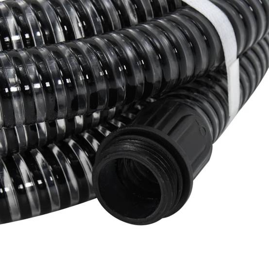 Vidaxl - Tuyau d'aspiration avec raccords en laiton noir 1,1" 3 m PVC vidaXL 151055 - Image 2