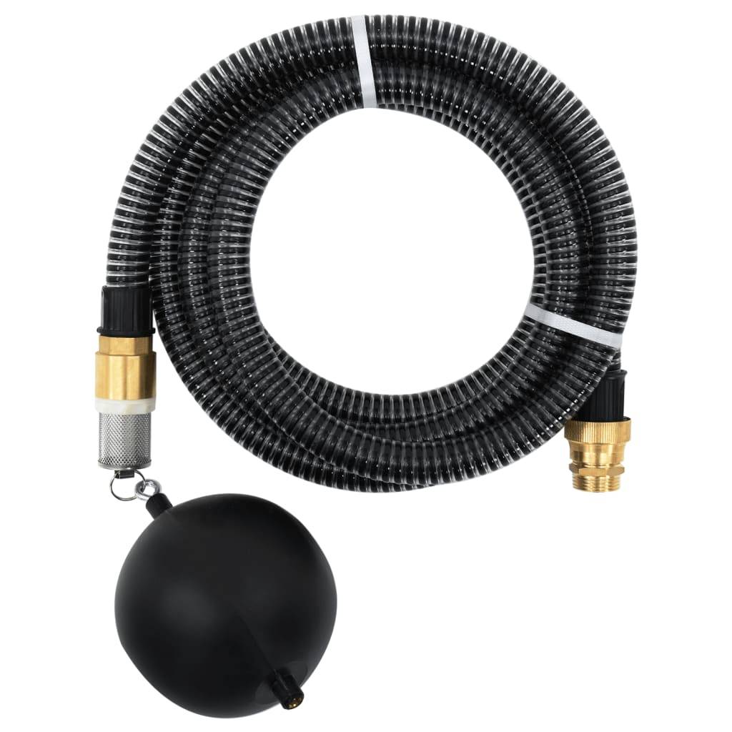 Vidaxl - Tuyau d'aspiration avec raccords en laiton noir 1,1" 3 m PVC vidaXL 151055 - Image 1