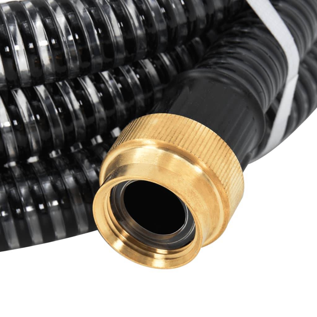 Vidaxl - Tuyau d'aspiration avec raccords en laiton noir 1,1" 3 m PVC vidaXL 151055 - Image 5
