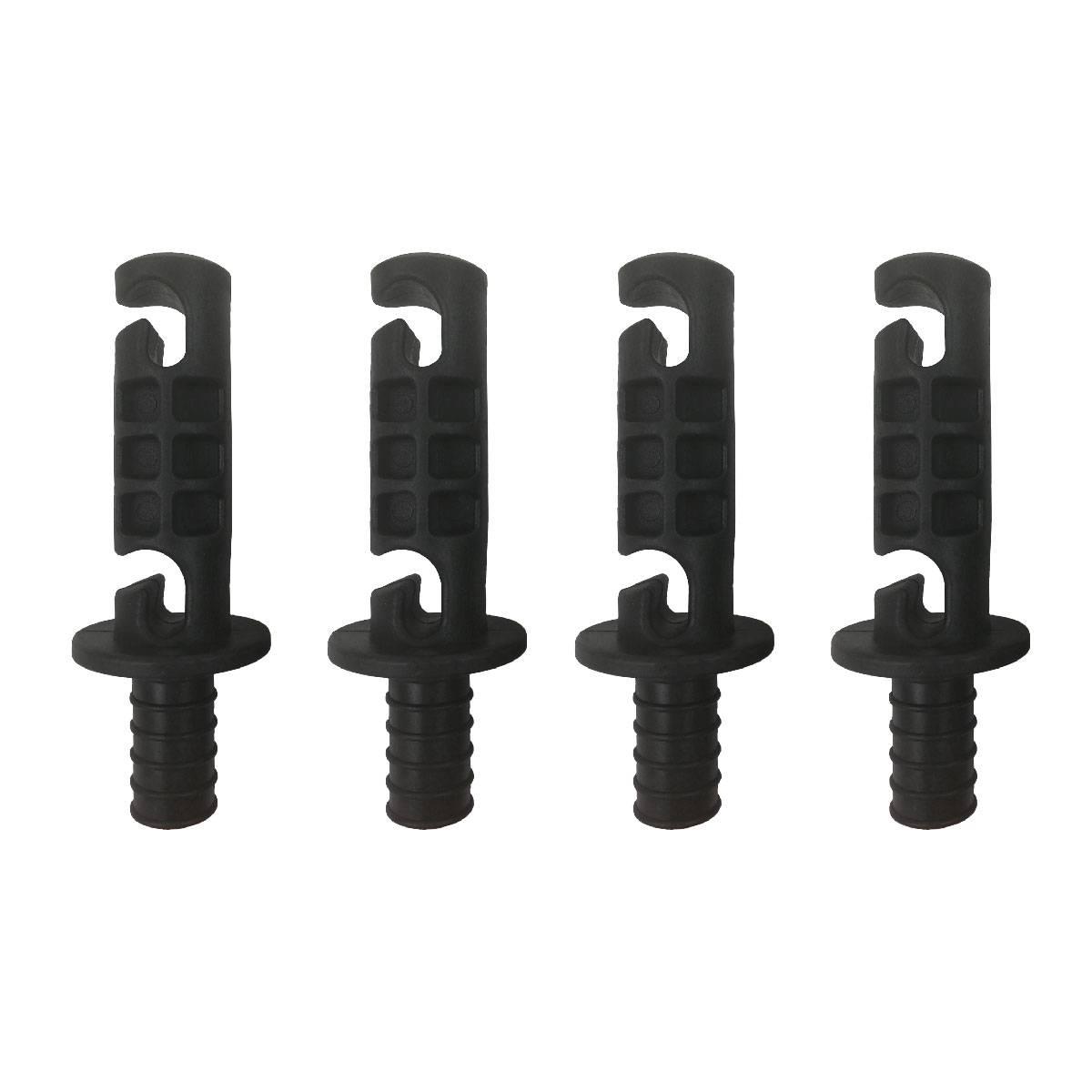 Kangui - Lot de 4 capuchons de maintien universels pour filet de trampoline Ø25 mm Kangui