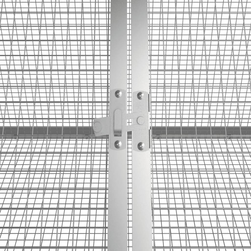 Vidaxl - Clapier Anthracite 504,5x80,5x71 cm Acier galvanisé vidaXL 3106448 - Image 4