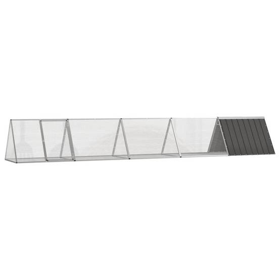 Vidaxl - Clapier Anthracite 504,5x80,5x71 cm Acier galvanisé vidaXL 3106448 - Image 1