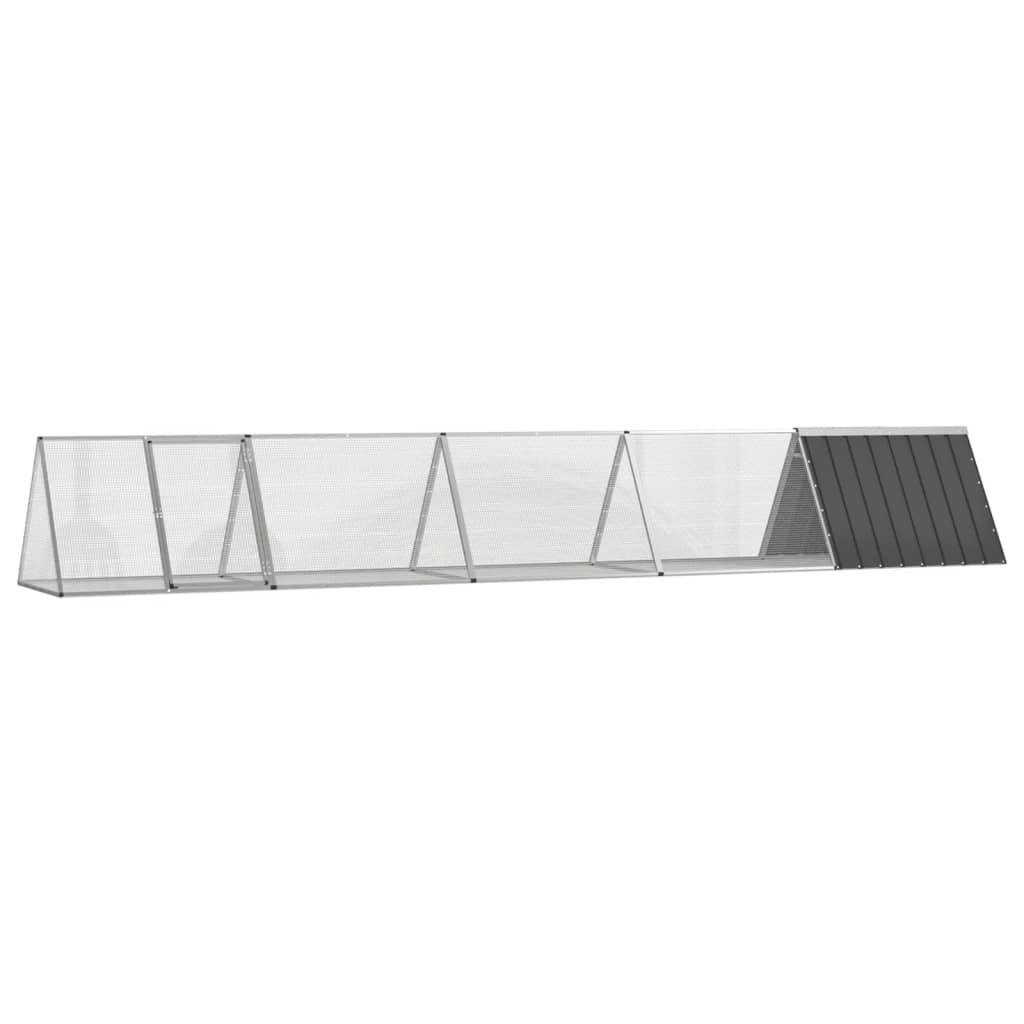Vidaxl - Clapier Anthracite 504,5x80,5x71 cm Acier galvanisé vidaXL 3106448 - Image 1
