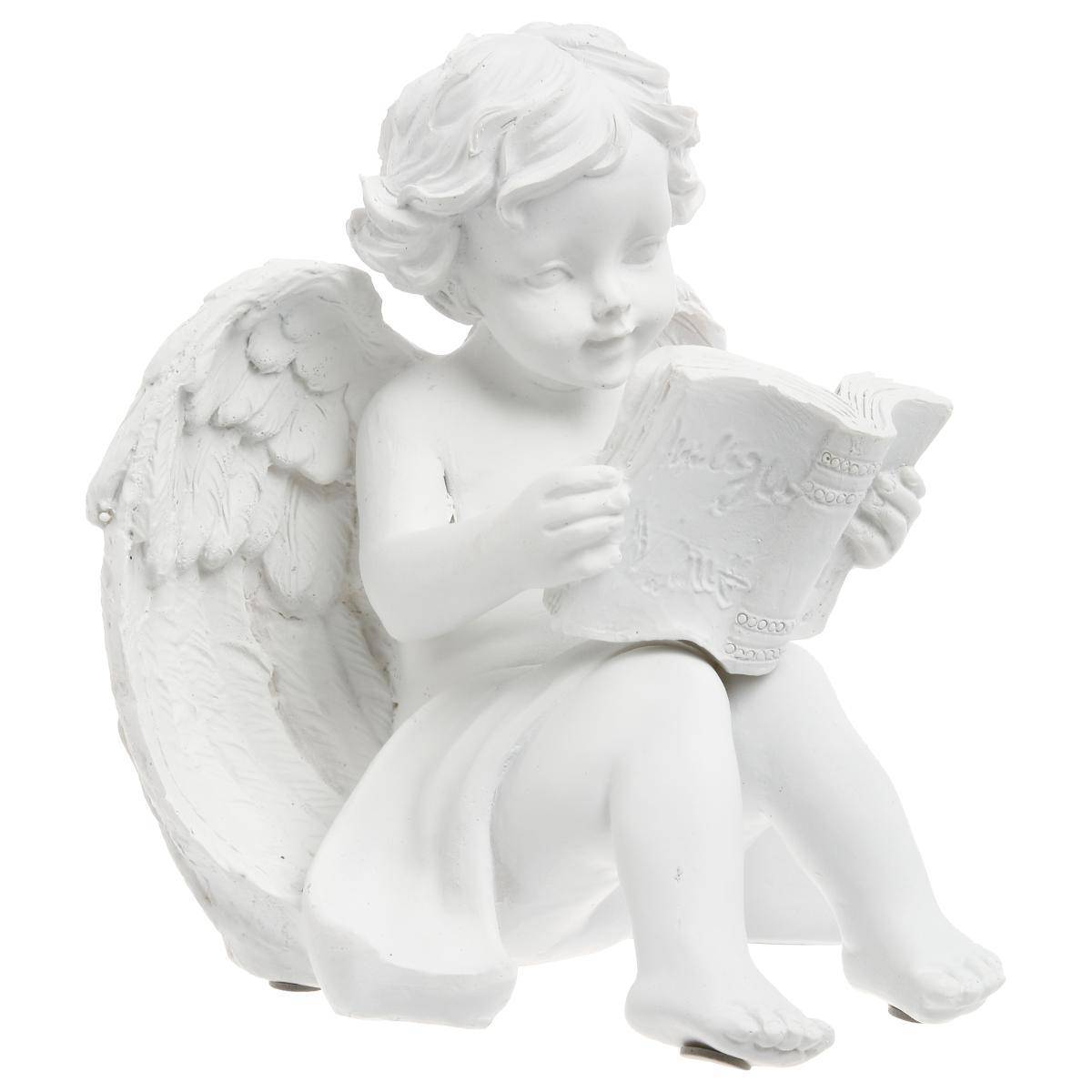 Atmosphera - Ange assis H.15,5cm résine - Atmosphera Créateur d'intérieur - Imagen 1