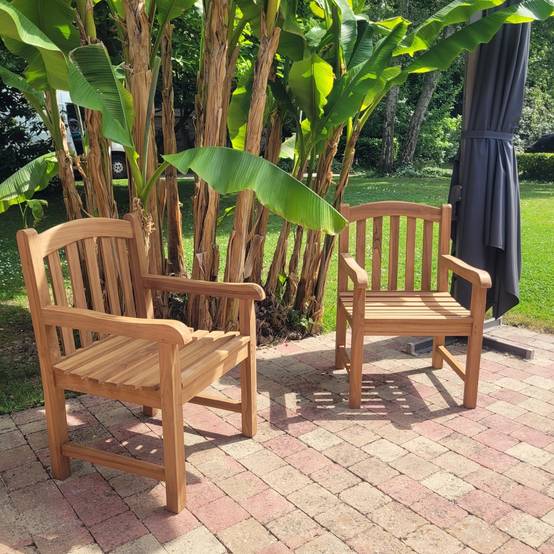 Fauteuil en teck massif Brighton - TECK'Attitude - Imagen 4