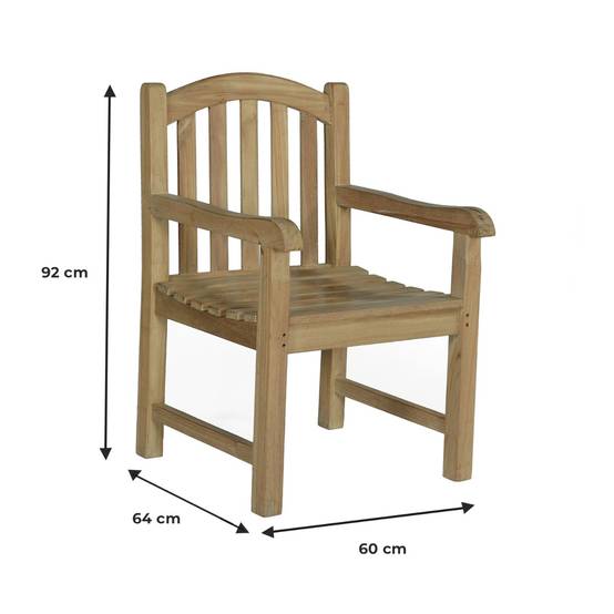 Fauteuil en teck massif Brighton - TECK'Attitude - Imagen 7