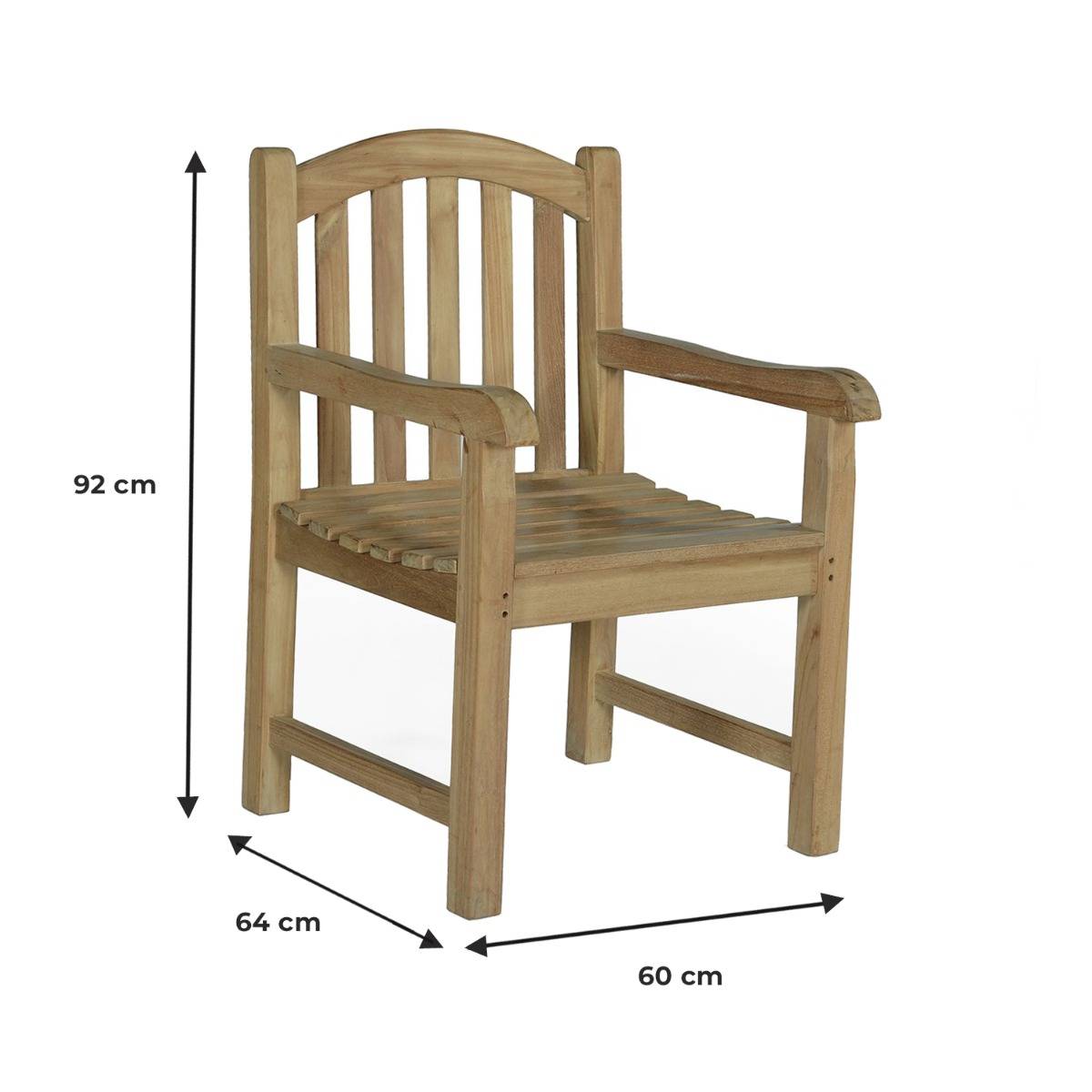 Fauteuil en teck massif Brighton - TECK'Attitude - Imagen 7