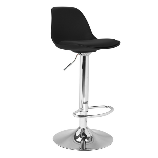 Lot de 2 tabourets de bar KARL design noir - Image 4