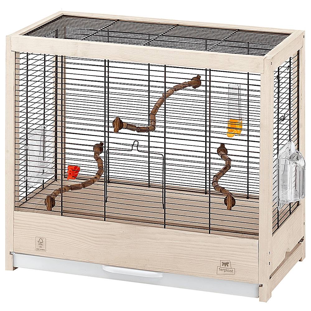 Ferplast - Ferplast Cage pour Oiseaux en bois FSC GIULIETTA 4, Canaris, Perruches et Oiseaux exotiques, Accessoires inclus - Imagen 1