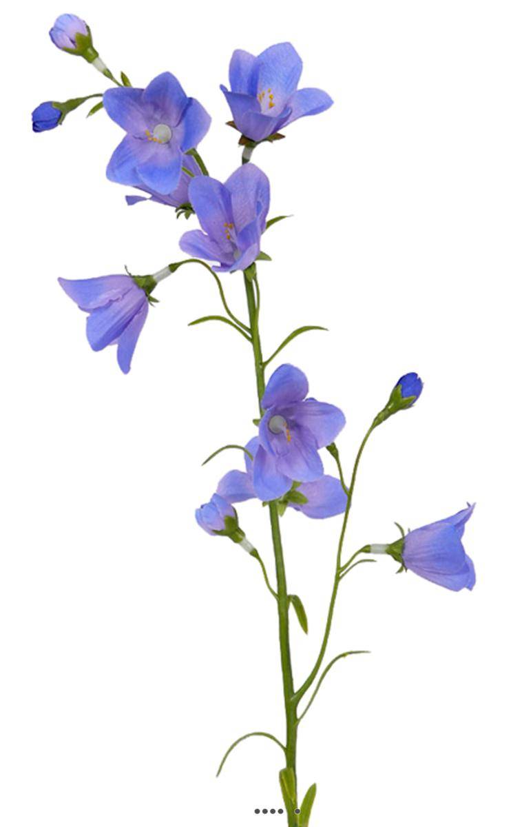 Artificielles - Campanule faux en tige Fleur des champs H65cm idéale bouquet Bleu ciel - couleur: Bleu ciel
