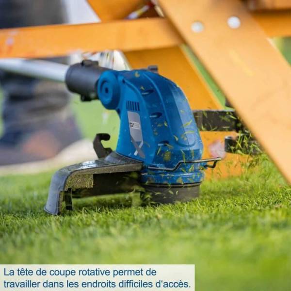 Scheppach - Pack tondeuse BC-MP320-X 32 cm + Coupe bordure C-LT300-X 2 en 1 - SCHEPPACH 20V IXES + 2 batteries 4ah + chargeur - Image 5