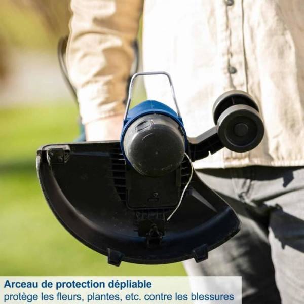 Scheppach - Pack tondeuse BC-MP320-X 32 cm + Coupe bordure C-LT300-X 2 en 1 - SCHEPPACH 20V IXES + 2 batteries 4ah + chargeur - Image 6