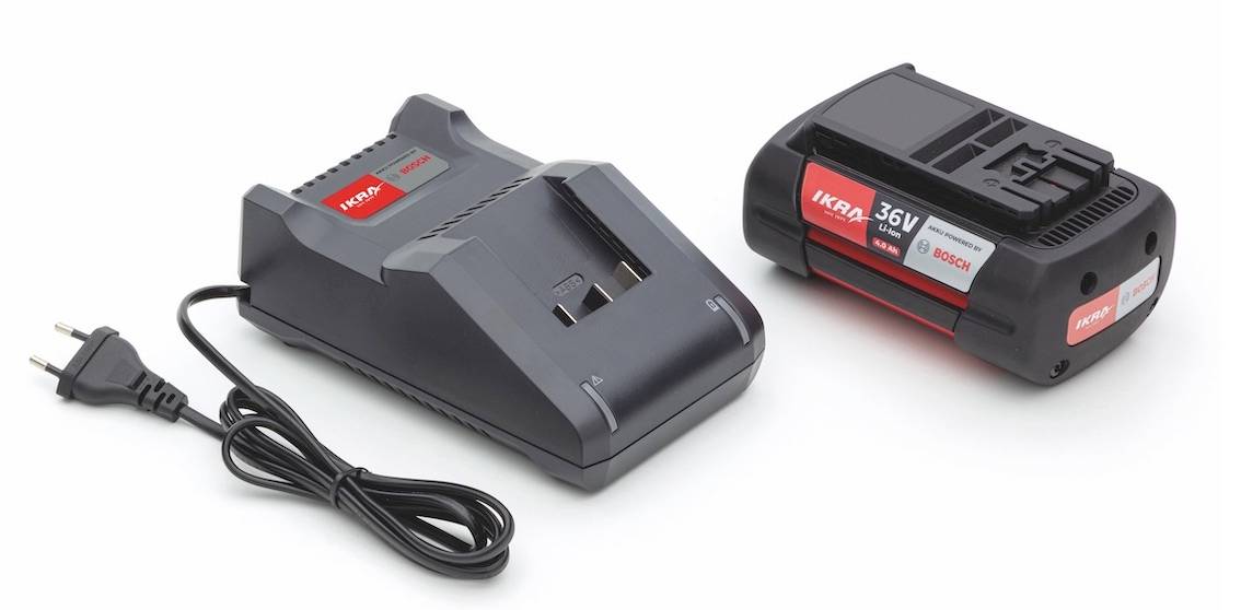 Chargeur de batterie BOSCH 36V 2Ah - Affichage LED - compatible avec les appareils sans fil 36V Bosch - Vendu sans batterie - Ikra - Image 1
