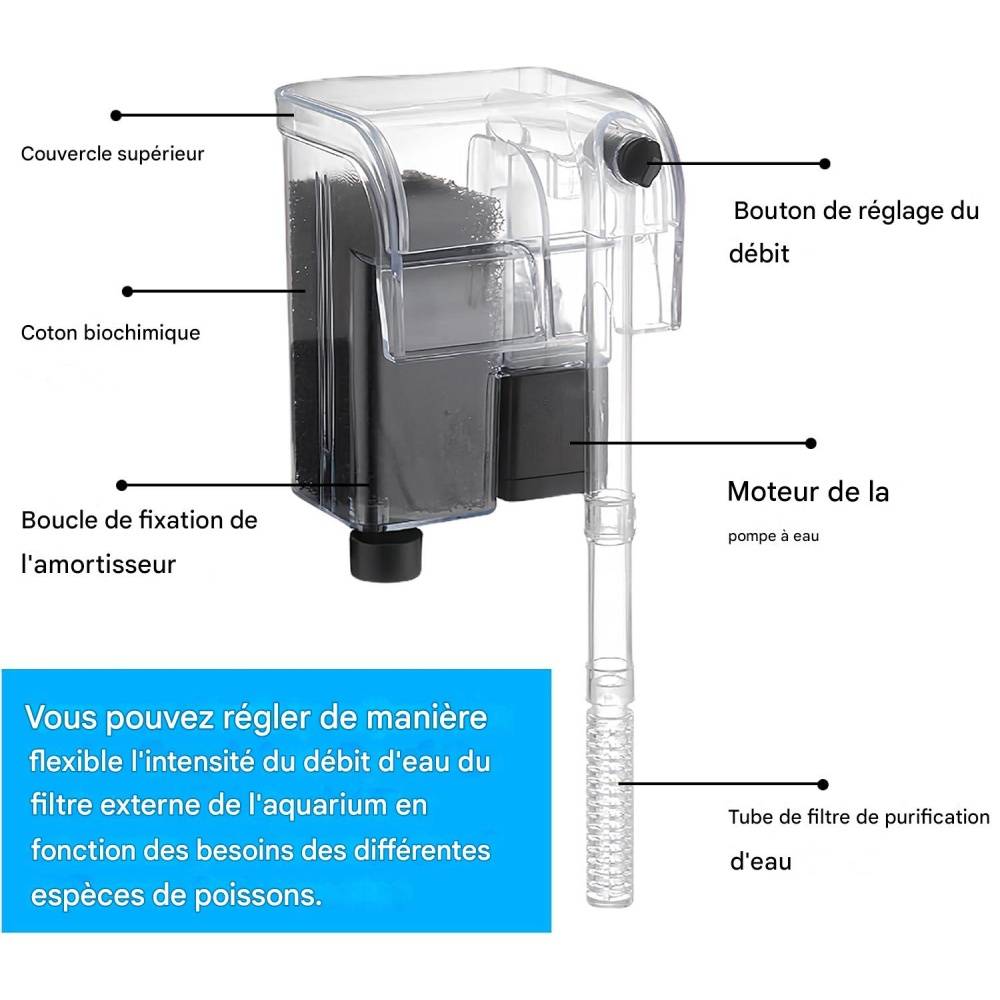 Filtre d'aquarium pour poissons - Lytech - Image 4